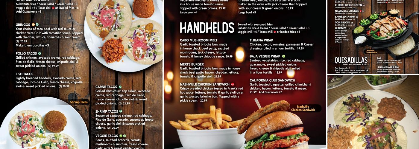 Mexicali Rosa's Menu