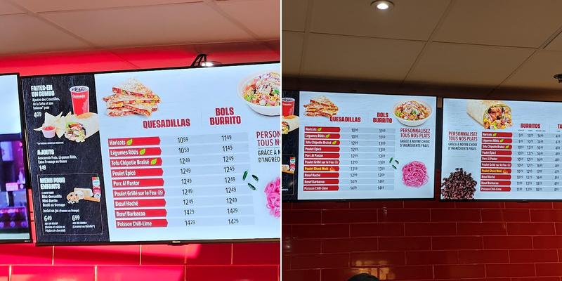 Quesada Burritos & Tacos Menu