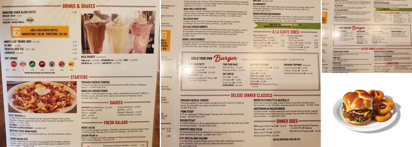 Denny's Menu