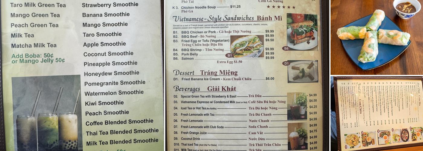 Lakeside Pho & Grill Menu