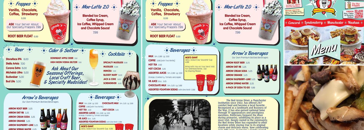 Red Arrow Diner Menu