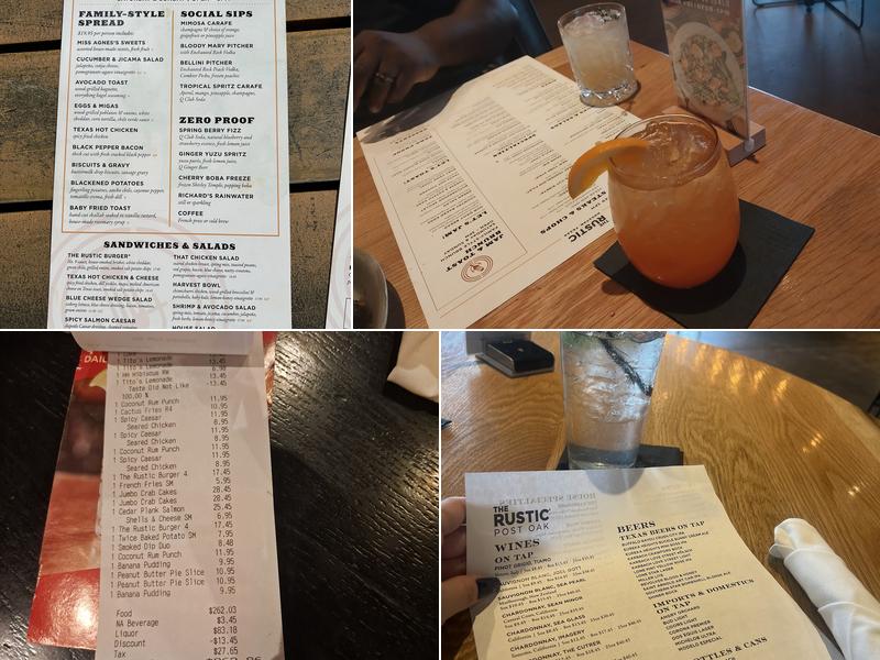 The Rustic Menu