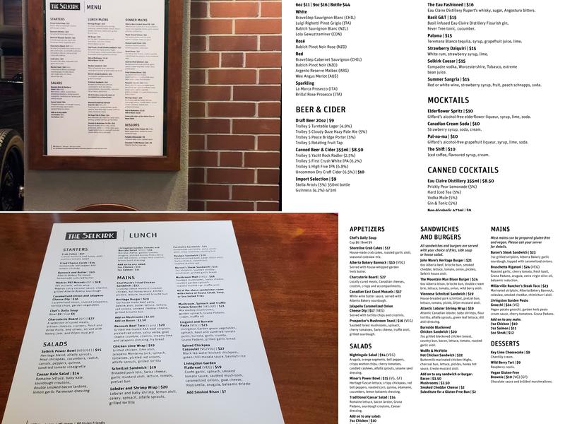 The Selkirk (Selkirk Grille) Menu