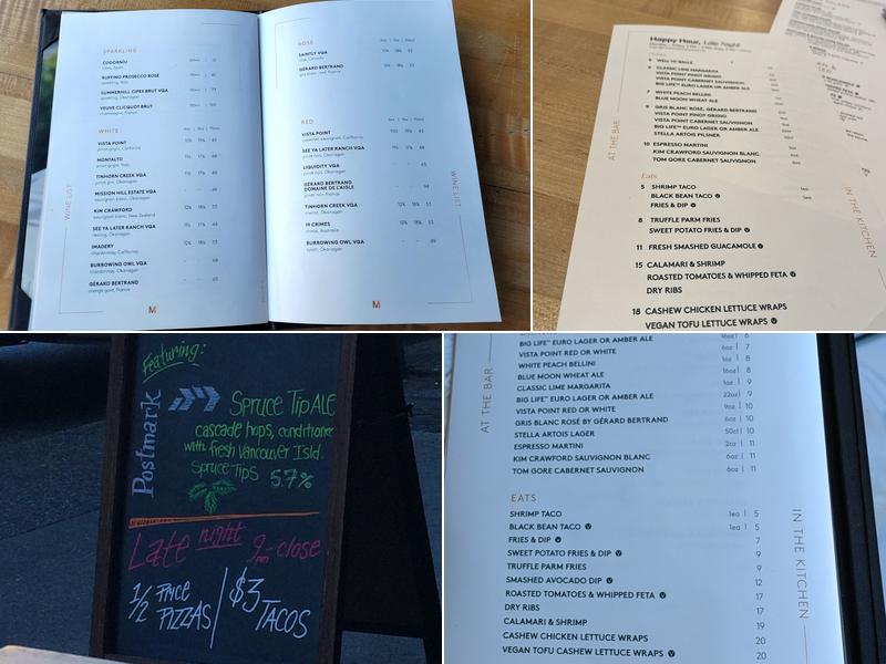 Moxies Davie Restaurant Menu