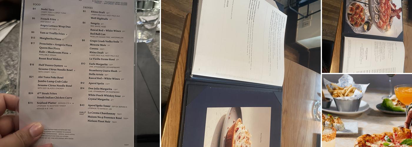 Earls Kitchen + Bar Menu