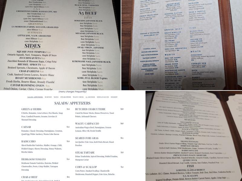 The Butcher Chef Menu