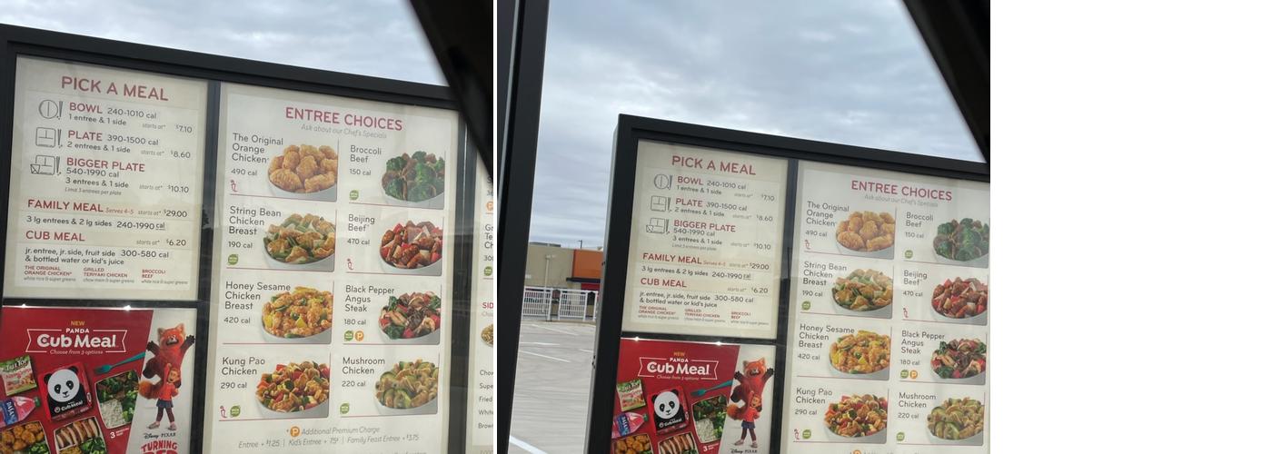 Panda Express Menu