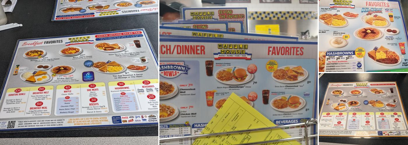 Waffle House Menu