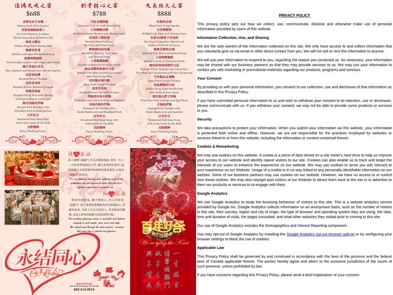 Ginger Beef Express Menu