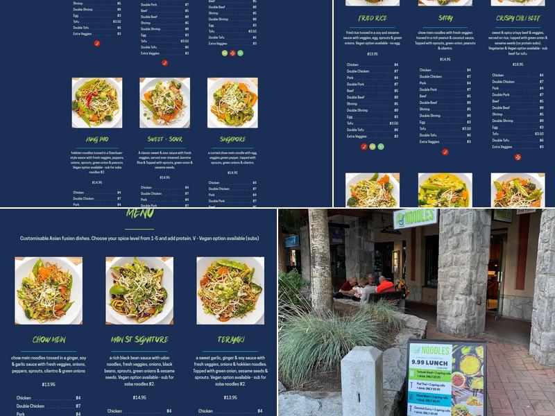 Main Street Noodles Menu