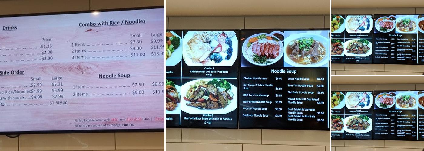 Modern Wok Menu