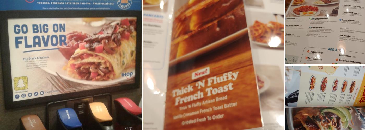 IHOP Menu