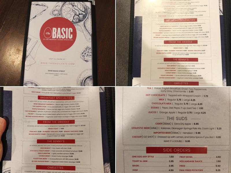The Basic Menu