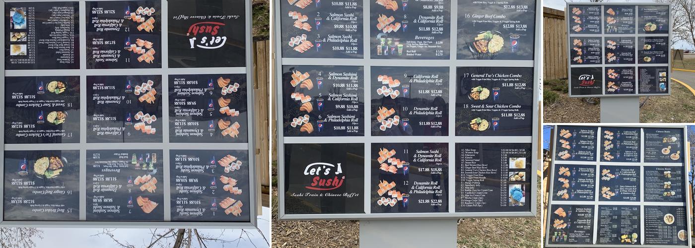 Let’s Sushi Menu