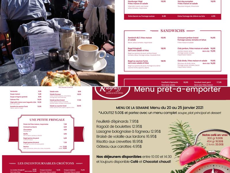 Café Krieghoff Menu