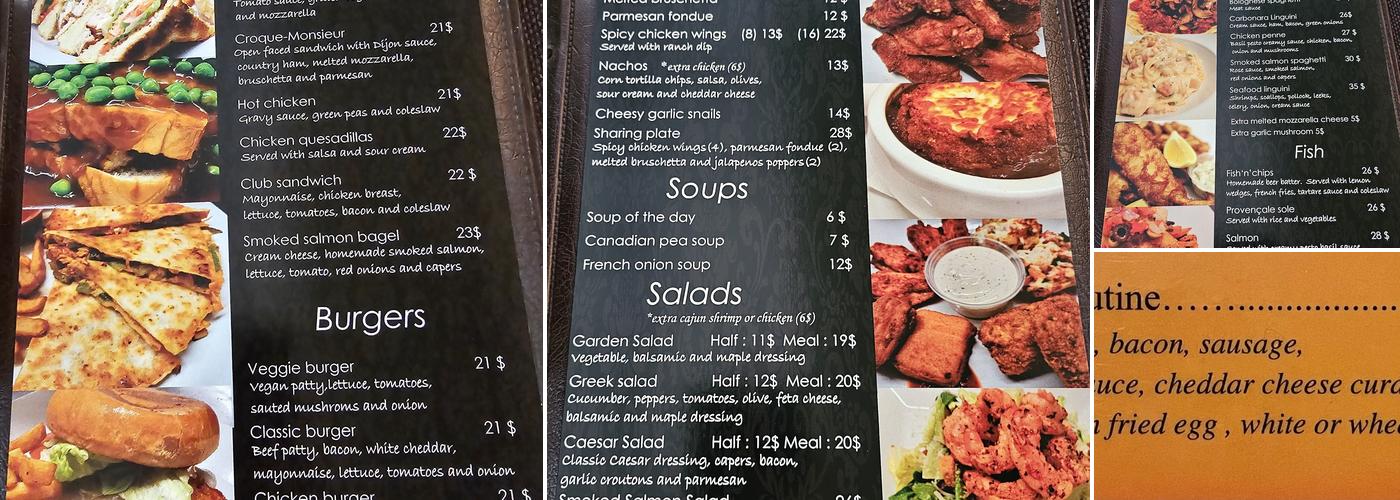 Café Buade Menu