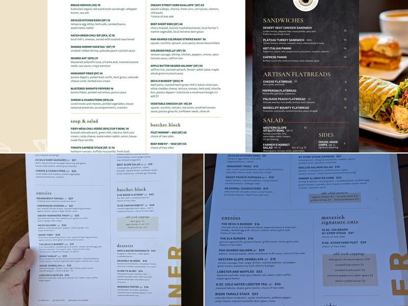 Devil's Kitchen Menu