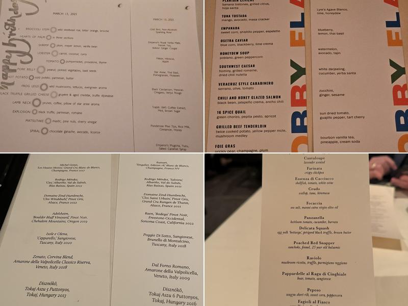 Next Restaurant Menu