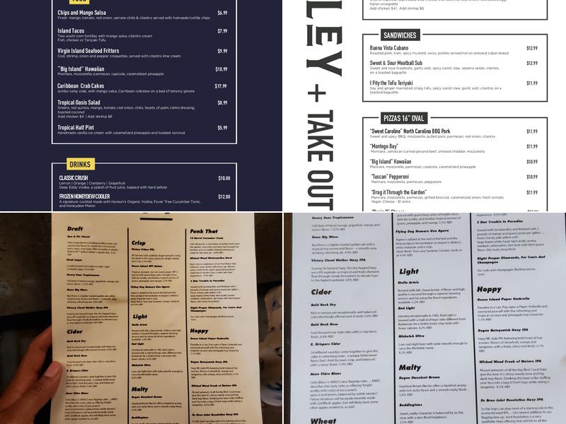 Hook Hall Menu