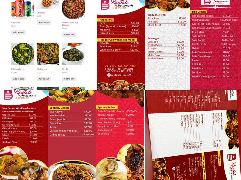 Rantab Menu