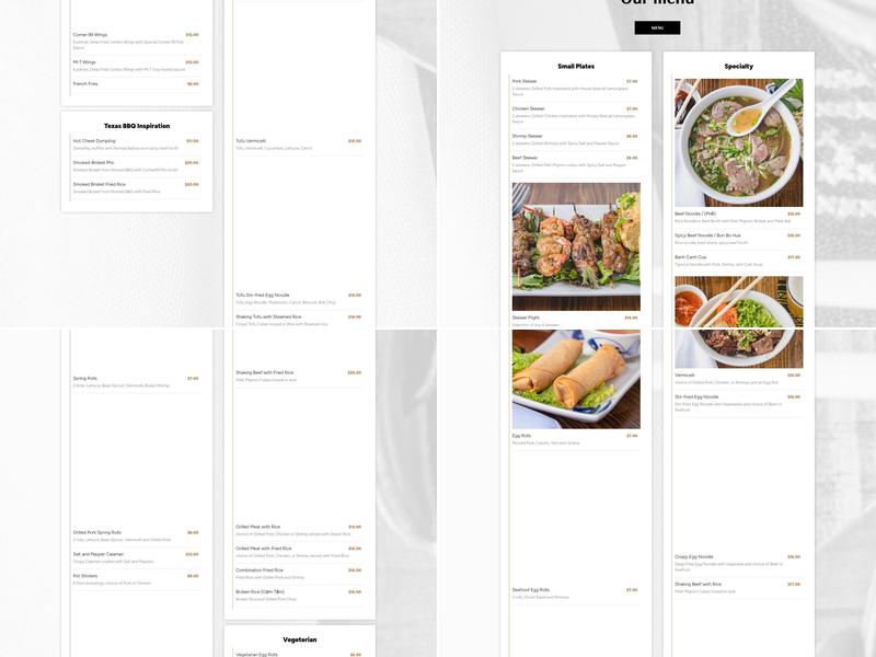 Corner 99 Viet Kitchen Menu