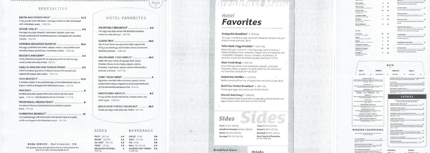 Jordan Gateway Grill Menu