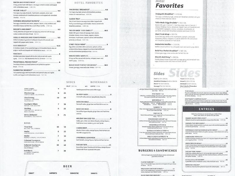 Jordan Gateway Grill Menu
