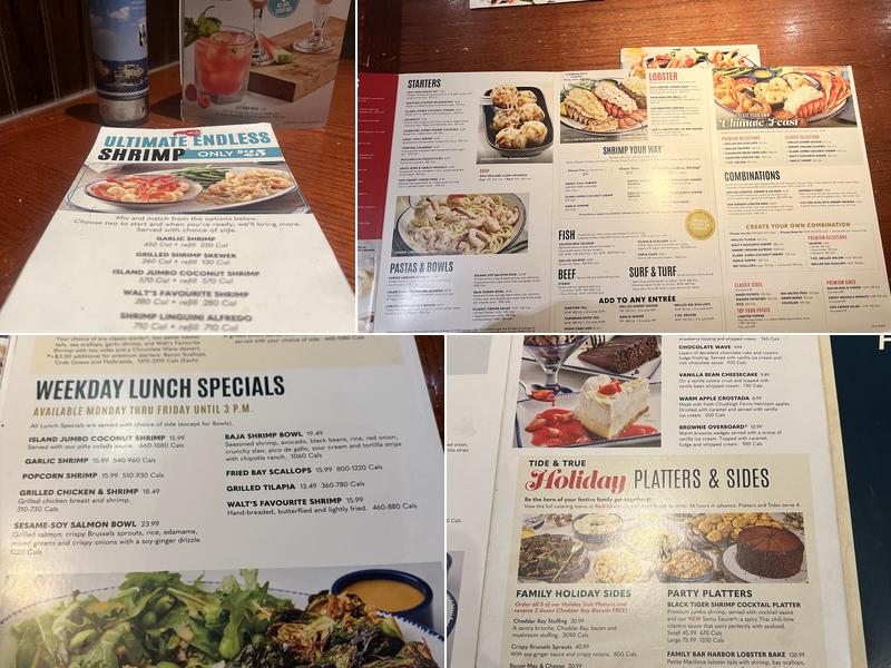 Red Lobster Menu