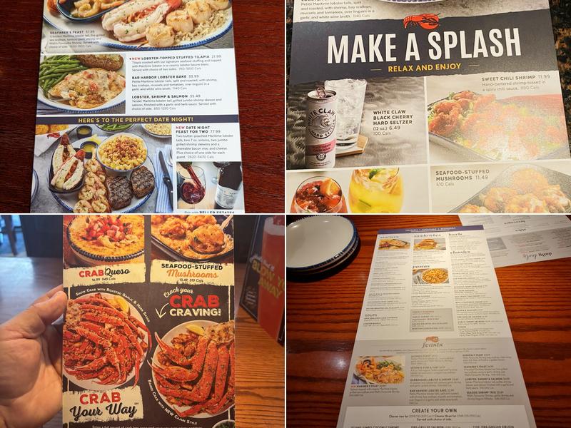 Red Lobster Menu