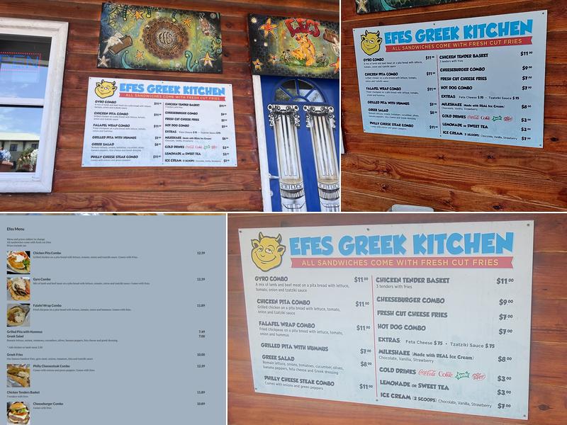 Efes Greek Kitchen Menu