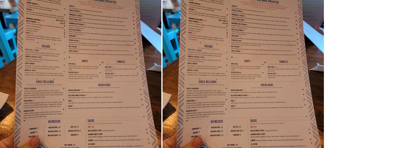 Mesa Menu