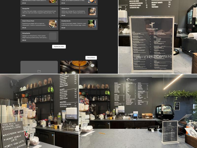 Ponsonby Road Cafe Menu