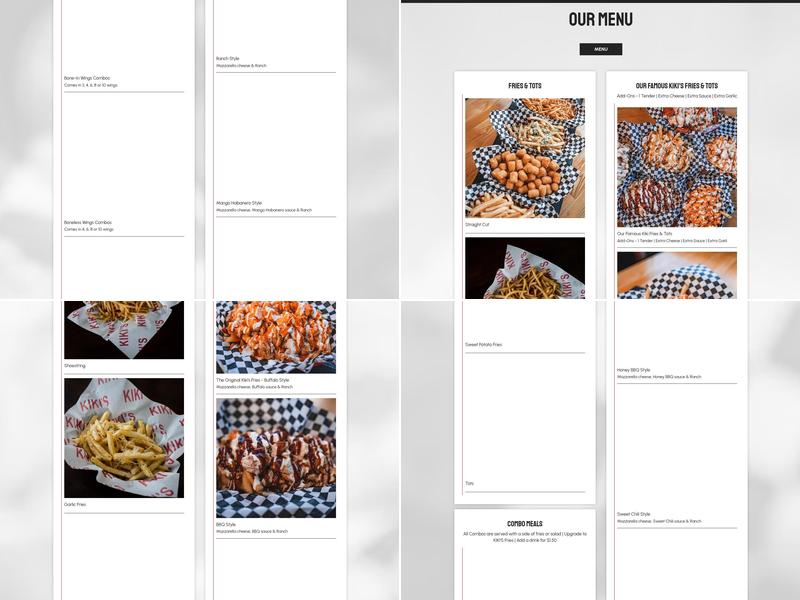 Kiki's Chicken Place Menu