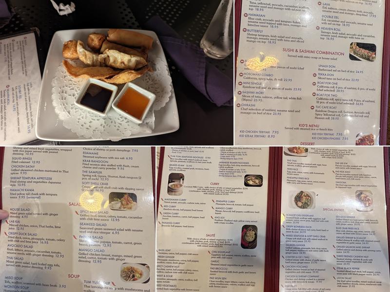 Thai Udon Cafe Logan Landings Menu