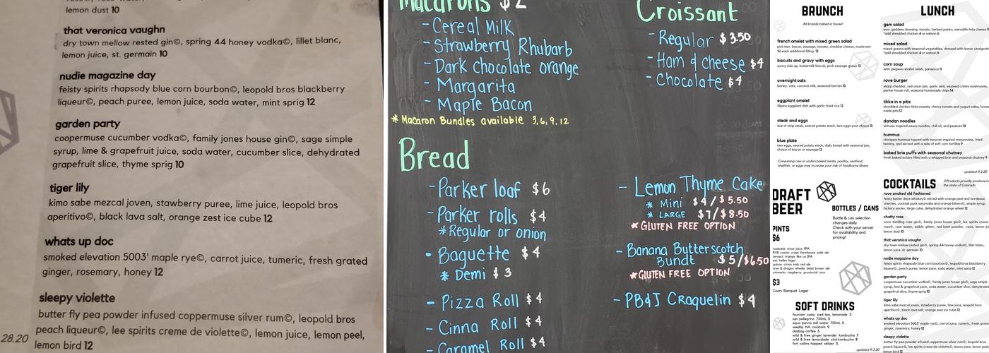 Rove Menu