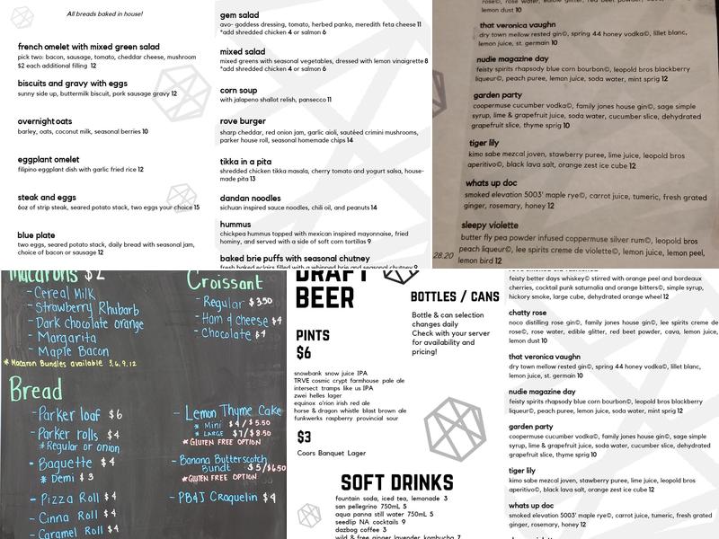 Rove Menu