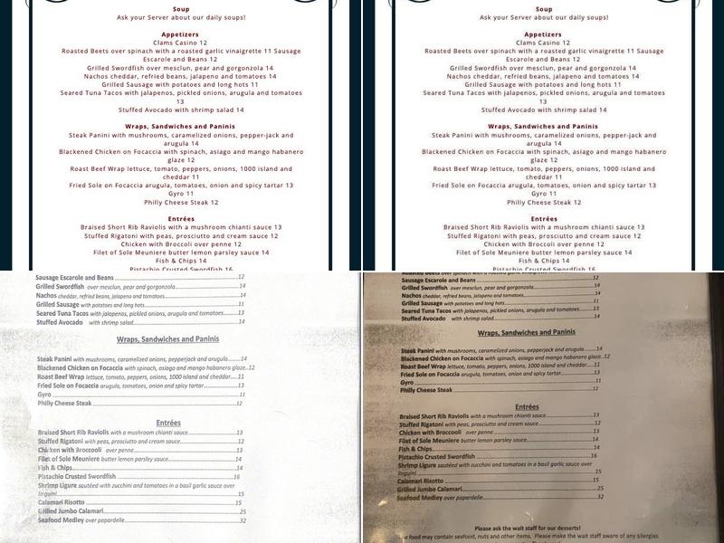 River Hill Resturant Menu