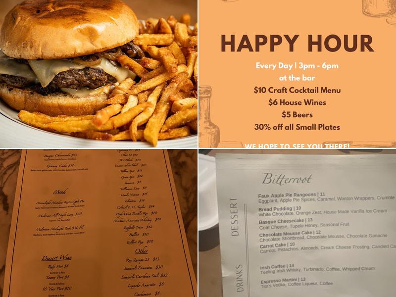 Bitterroot Menu