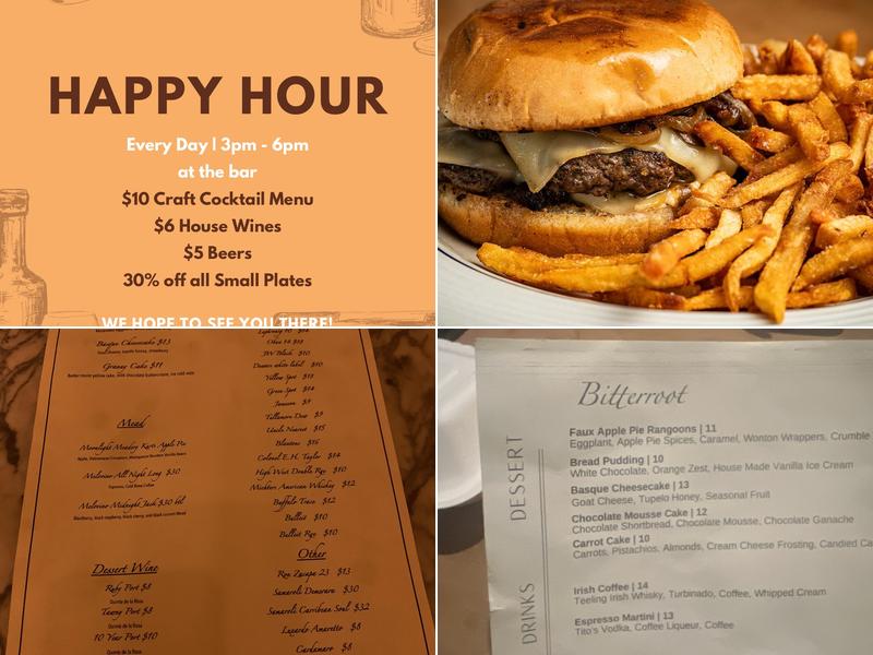 Bitterroot Menu