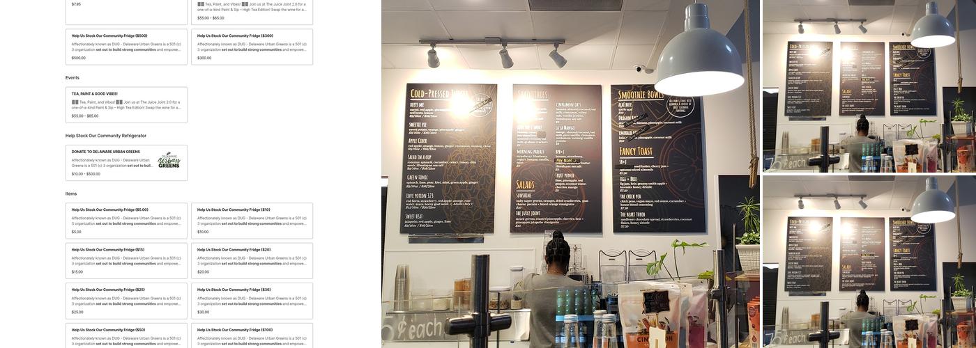 The Juice Joint 2.0 Menu