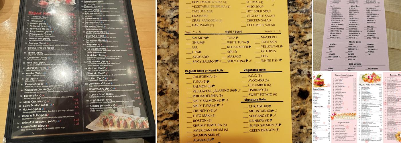eSushi Menu