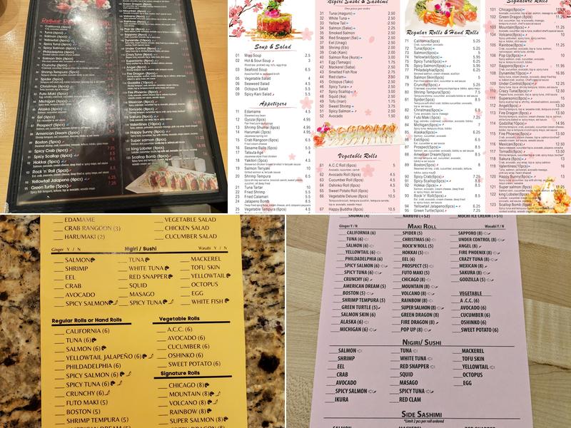 eSushi Menu