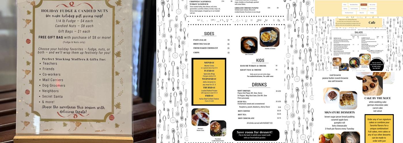 The Slotted Spoon Menu