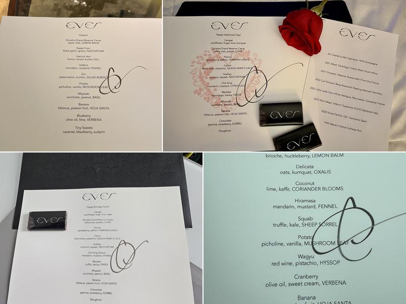 Ever Restaurant Menu