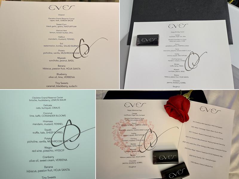 Ever Restaurant Menu