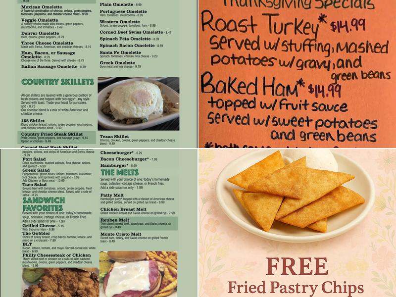 Tony's Cafe Family Restaurant Menu