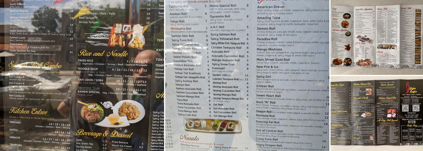 Oishi Sushi 223 boulevard Menu