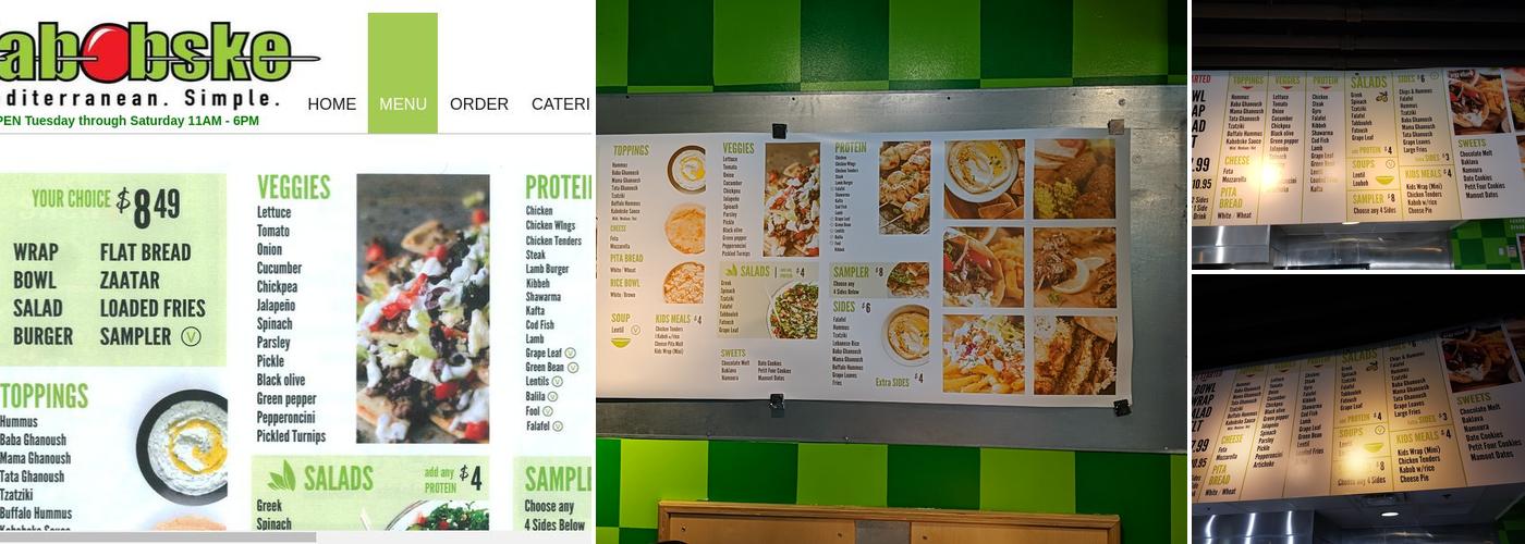 Kabobske Menu