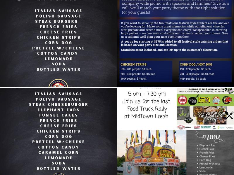 Ibison Concessions & Catering By Festival Foods Menu