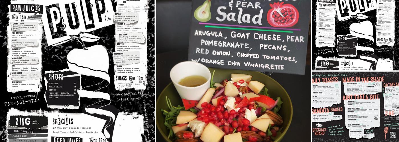 Pulp Asbury Menu